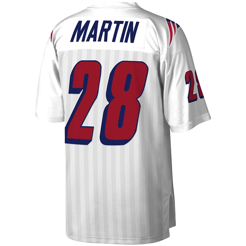 Men's Mitchell & Ness Curtis Martin White New England Patriots Legacy Replica Jersey