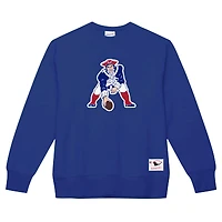 Sweat-shirt en molleton basique bleu marine New England Patriots de Mitchell & Ness pour homme