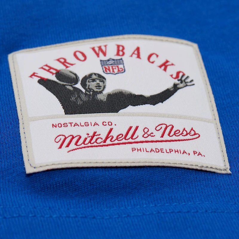 Men's Mitchell & Ness Royal New England Patriots Retro Colorblock Tank Top