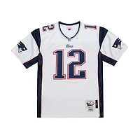 Maillot authentique Mitchell & Ness Tom Brady blanc des New England Patriots 2000 Legacy pour homme