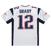 Men's Mitchell & Ness Tom Brady White New England Patriots 2000 Big Tall Legacy Replica Jersey