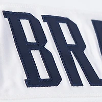 Maillot réplique Mitchell & Ness Tom Brady blanc New England Patriots 2000 Grandes Tailles pour Hommes