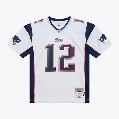 Men's Mitchell & Ness Tom Brady White New England Patriots 2000 Legacy Replica Jersey