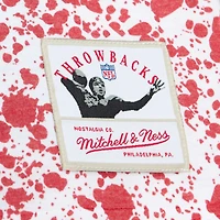 T-shirt blanc à imprimé intégral pour hommes Mitchell & Ness New England Patriots Big Tall