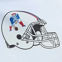 Veste d'échauffement entièrement zippée Mitchell & Ness pour hommes des New England Patriots Team Burst blanche