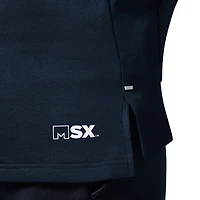 Men's MSX by Michael Strahan Navy New England Patriots Captain Sleeveless Hoodie T-Shirt