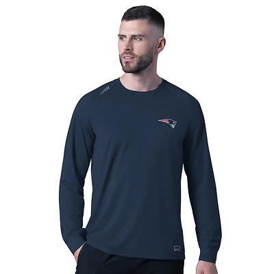 Men's MSX by Michael Strahan  Navy New England Patriots Forward Long-Sleeve T-Shirt