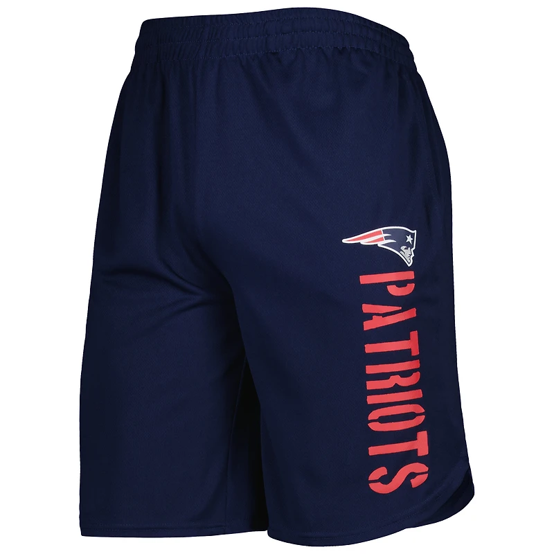 MSX by Michael Strahan - Short d'équipe des Patriots de la Nouvelle-Angleterre bleu marine pour homme