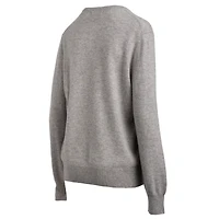 Pull en cachemire gris NAADAM pour homme, motif New England Patriots