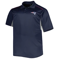Men's Navy New England Patriots Big & Tall Team Color Polo