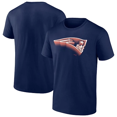 Men's  Navy New England Patriots Chrome Dimension T-Shirt