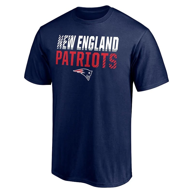 Men's  Navy New England Patriots Fade Out T-Shirt