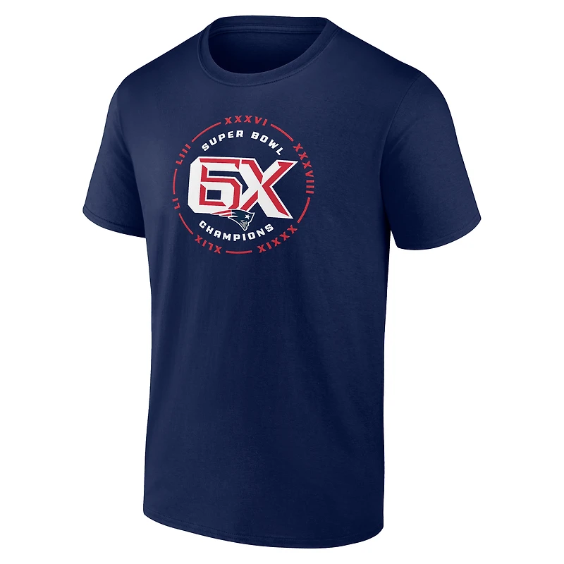 Men's Navy New England Patriots Open Receiver T-Shirt