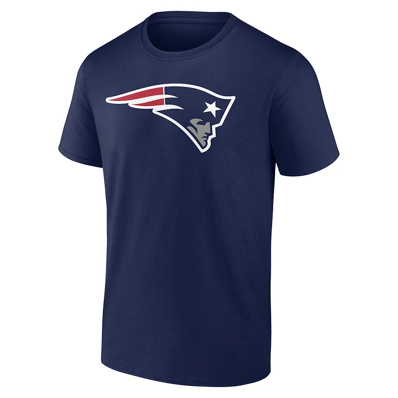 Men's Navy New England Patriots Team Authentic Personalized Name & Number T-Shirt