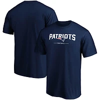 Men's  Navy New England Patriots Team Lockup T-Shirt