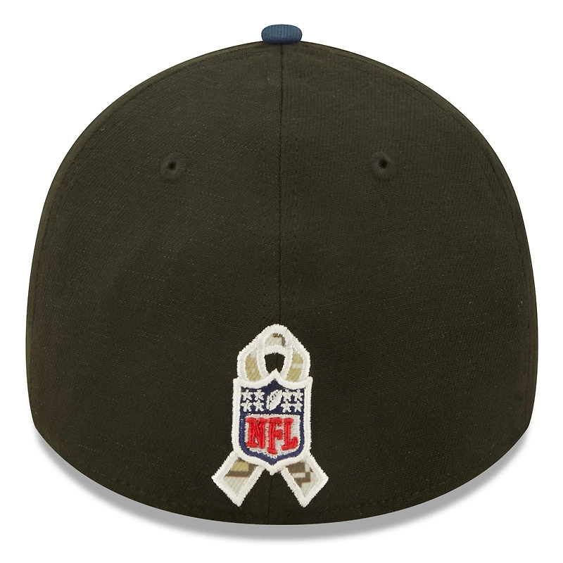 Casquette flex 39THIRTY pour homme New Era Patriots de la Nouvelle-Angleterre 2022, noir/bleu marine