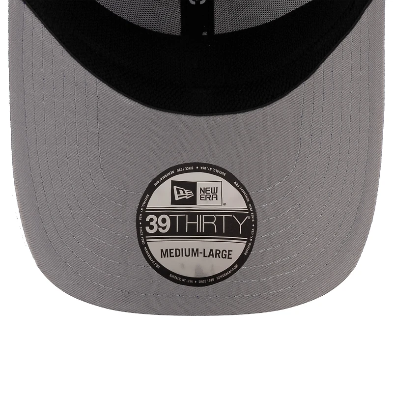 Men's New Era Black/Navy England Patriots 2025 NFL Draft 39THIRTY Flex Hat