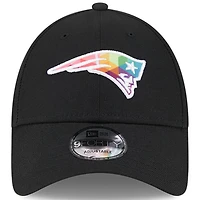 Men's New Era  Black New England Patriots 2023 NFL Crucial Catch 9FORTY Adjustable Hat