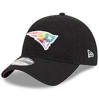 Casquette réglable New Era noire New England Patriots 2023 NFL Crucial Catch 9TWENTY pour hommes