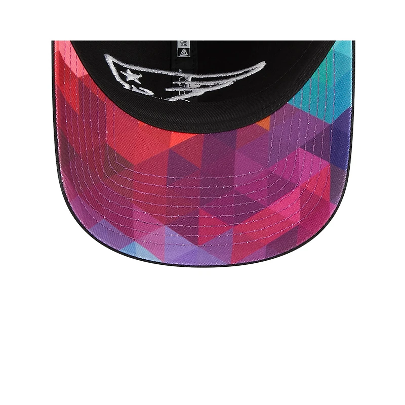 Casquette réglable New Era noire New England Patriots 2023 NFL Crucial Catch 9TWENTY pour hommes