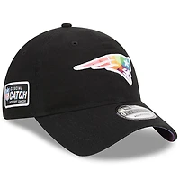 Men's New Era  Black New England Patriots 2023 NFL Crucial Catch 9TWENTY Adjustable Hat