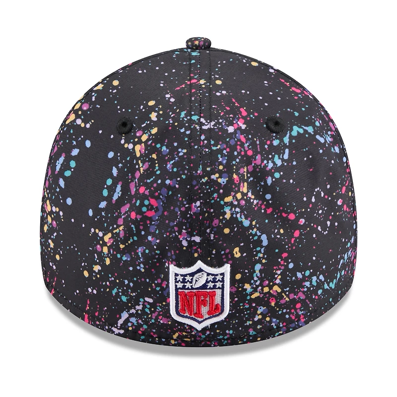 Men's New Era  Black England Patriots 2025 NFL Crucial Catch 39THIRTY Flex Hat