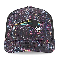 Casquette ajustable New Era noire New England Patriots 2025 NFL Crucial Catch 9SEVENTY pour homme