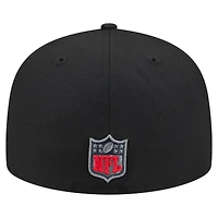 Men's New Era  Black England Patriots Color Pop 59FIFTY Fitted Hat