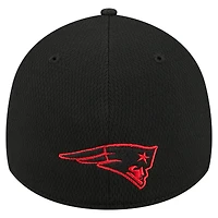 Casquette New Era noire England Patriots Scoreboard 39THIRTY Flex pour homme