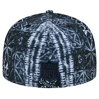 Casquette ajustée Shibori 59FIFTY noire des New England Patriots Era pour hommes