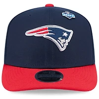 Casquette ajustable New Era bleue/rouge New England Patriots 2026 NFL Draft 9SEVENTY pour homme