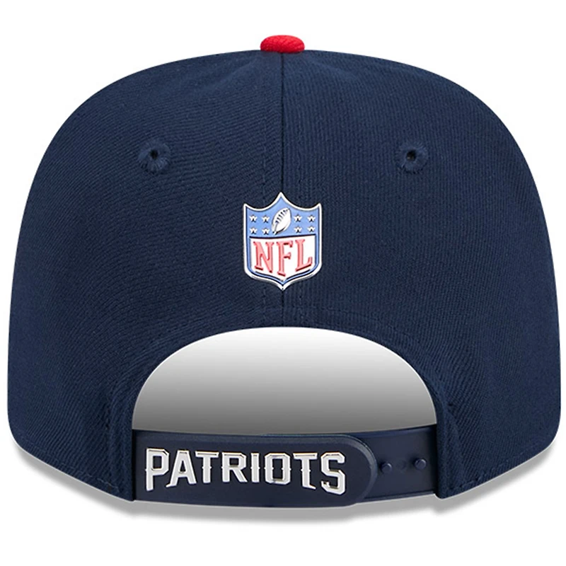 Men's New Era Blue/Red New England Patriots 2026 NFL Draft 9SEVENTY Adjustable Hat