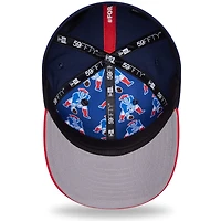 Men's New Era  Blue/Red England Patriots 2026 NFL Draft Pre-Curved 59FIFTY Fitted Hat