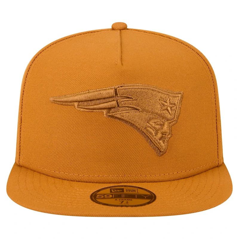 Casquette ajustée New Era 59FIFTY marron England Patriots Color Pack pour homme