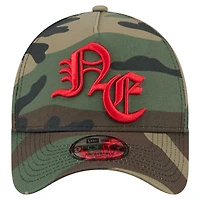 Casquette ajustable New Era Camo New England Patriots Mystic Camo A-Frame 9FORTY pour homme