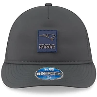 Casquette ajustée New Era 59FIFTY anthracite England Patriots 2025 Sideline Retro Crown pour homme