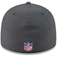 Casquette ajustée New Era 59FIFTY anthracite England Patriots 2025 Sideline Retro Crown pour homme
