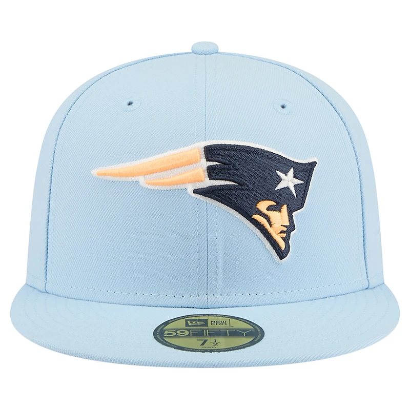 Casquette ajustée New Era Coastal Blue England Patriots 59FIFTY pour homme