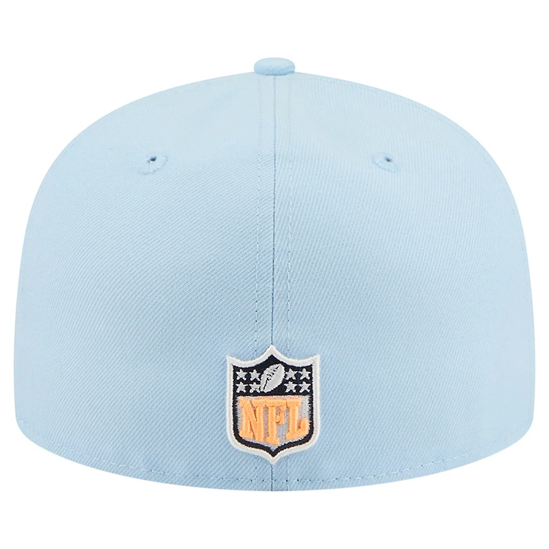 Men's New Era Coastal Blue England Patriots 59FIFTY Fitted Hat