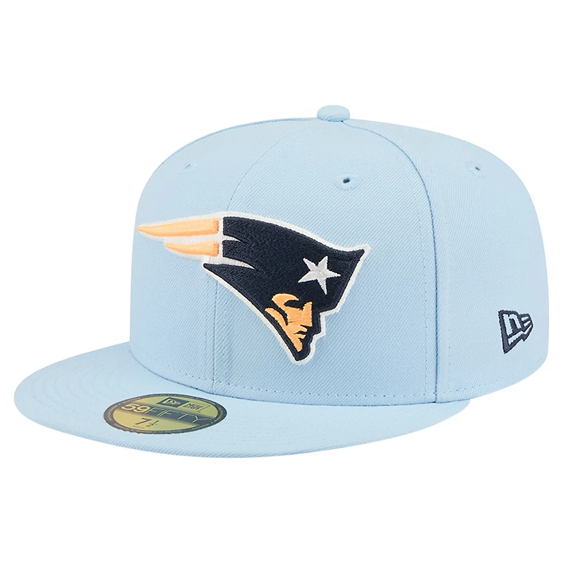 Men's New Era Coastal Blue England Patriots 59FIFTY Fitted Hat