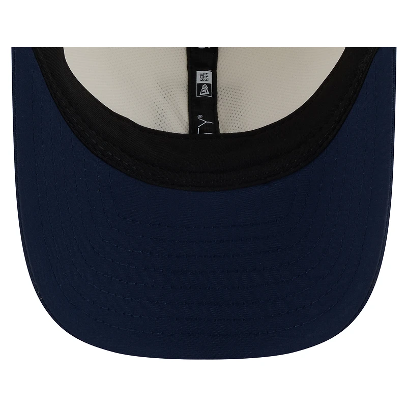 Men's New Era Cream/Navy New England Patriots 2026 NFL Training Camp 9FORTY Adjustable Hat
