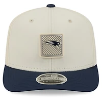 Men's New Era  Cream/Navy New England Patriots 2026 NFL Training Camp 9SEVENTY Adjustable Hat