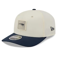Men's New Era  Cream/Navy New England Patriots 2026 NFL Training Camp 9SEVENTY Adjustable Hat