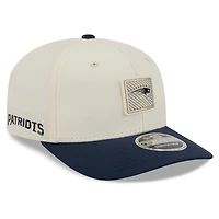 Casquette ajustable New Era crème/marine New England Patriots 2026 NFL Training Camp 9SEVENTY pour homme