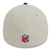 Casquette Flex Line Historic 39THIRTY Sideline New Era pour homme, crème/royal England Patriots 2023