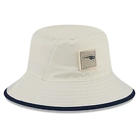 Men's New Era  Cream New England Patriots 2026 NFL Training Camp Sport Bucket Hat