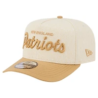 Casquette snapback New Era crème New England Patriots à chevrons 9FIFTY pour homme
