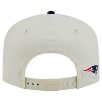 Casquette ajustable New Era crème New England Patriots Script 19TWENTY pour homme