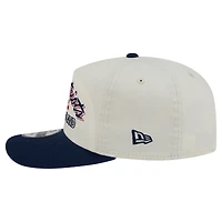 Casquette ajustable New Era crème New England Patriots Script 19TWENTY pour homme