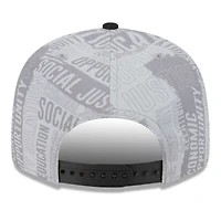 Men's New Era Gray/Black New England Patriots Inspire Change 9FIFTY Snapback Hat